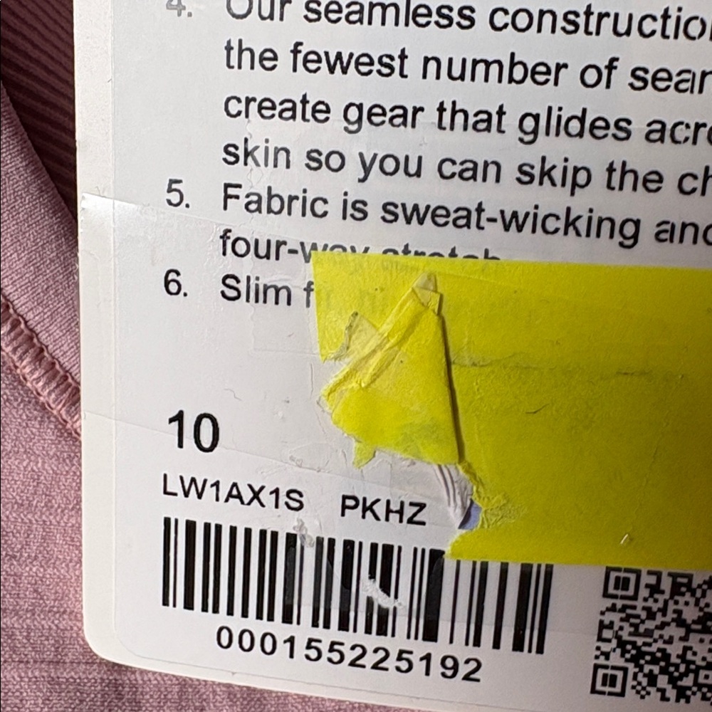 Lululemon Ebb to Street Tank Top *Light Support, B/C Cup Pink Haze. NWT SZ 10 - Picture 5 of 5